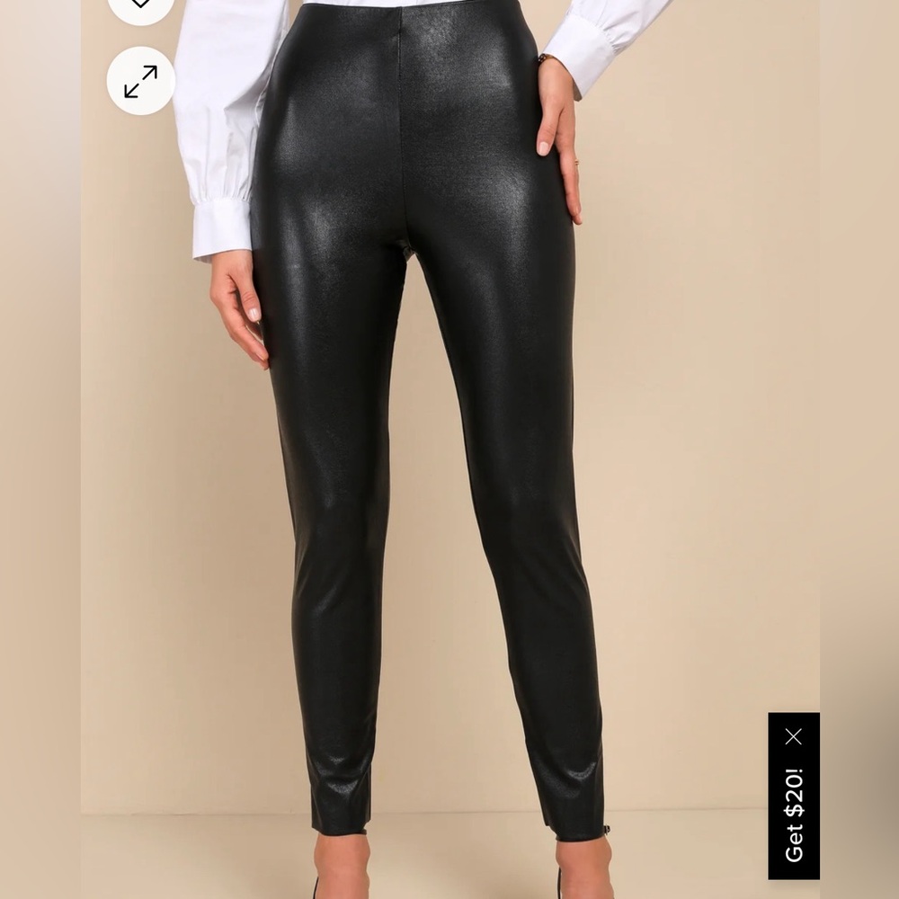NWT LULU’s FAUX LEATHER LEGGINGS